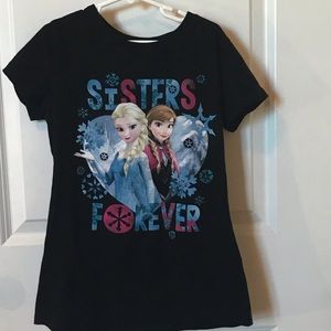 disney frozen girls casual tee shirt